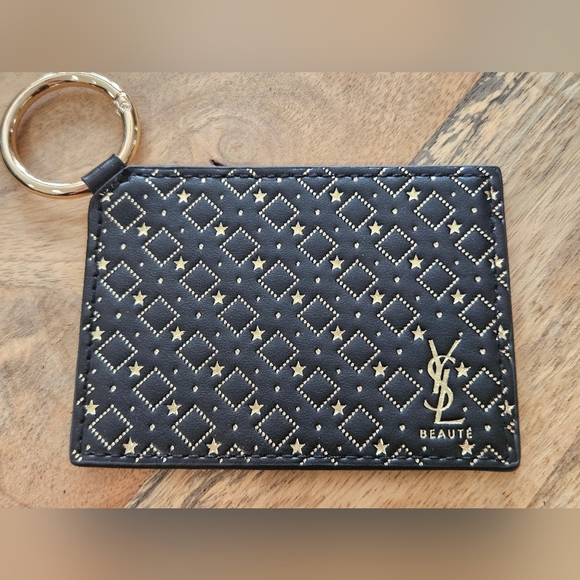 Yves Saint Laurent Accessories - Black and Gold YSL Card Holder